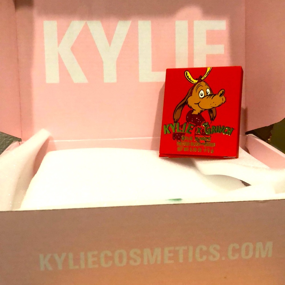 Kylie X the Grinch Cosmetics blush Pink Christmas